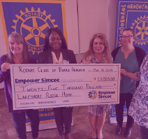 $1.5 million raised each year at The Rotary Club of Barrie-Huronia
